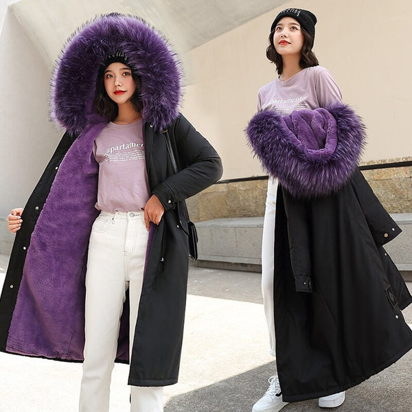 Winter Women Jackets Coat Thick Fleece Double Warm