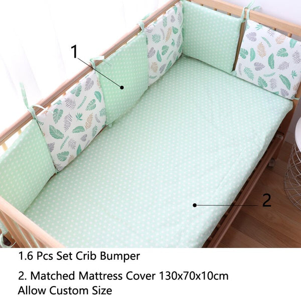 Cotton Soft Bumpers in the Crib for Baby Room