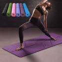 1830*610*6mm TPE Yoga Mat With Position Line Non Slip Carpet Mat for Beginner Environmental Fitness Gymnastics Mats