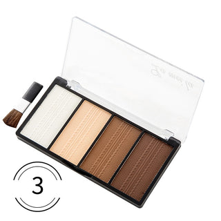 Buy chocolate 4 Colors Face Makeup Shading Pressed Powder Contour