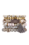 Hdb2201 - Boho Tassel Charm Bracelet