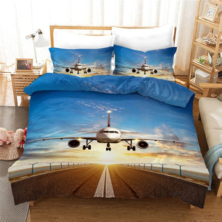 Buy 1 Wishstar 3D Bed Linen Airplane Digital Print