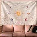 Pink Starry Sky Wall Carpet Tapestry Wall Hanging Moon Hippie Psychedelic Tapestry Mandala Floral Boho Decor Yoga Beach Blanket