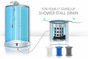 ShowerShroom (Gray) the 2" Hair Catcher That Prevents Clogged Shower Drains