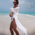 Long Sleeve Women Beach Dress