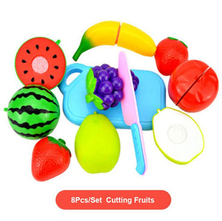 Buy a0801-fruit-8pcs Pretend Play Plastic Food Toy