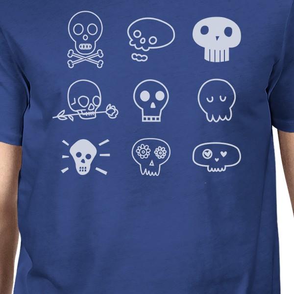 Skulls Mens Royal Blue Shirt