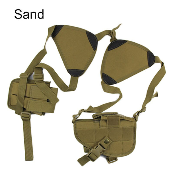 Tactical Universal Concealed Shoulder Holster for Glock 17 Beretta M92 Airsoft Pistol Hidden Holster Adjust With Magazine Pouch