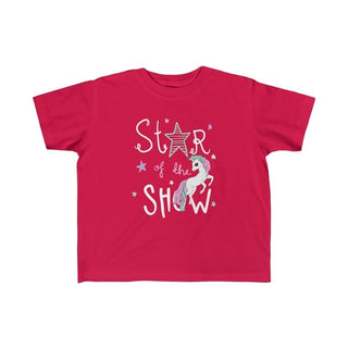 Buy red Star of the Show Unicorn Kid Girls Tee