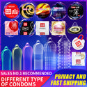 Elasun Condoms Plus Size Penis Different Varieties Large Spikes Fire Ice Condom Full Oil Smooth Lubricated Condom