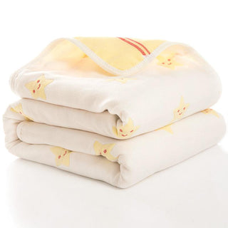 Buy yellow-star Six-Layer Gauze Bath Towel for Children Baby Blankets(size 80*80)