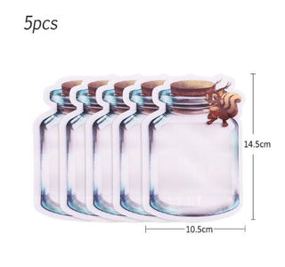 Buy 5pcs-s Reusable Mason Jar Zipper Bags