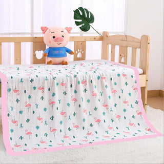 Buy as-picture2 110x120cm 4 and 6 Layers Muslin Bamboo Cotton Newborn Baby Receiving Blanket Swaddling Kids Children Baby Sleeping Blanket
