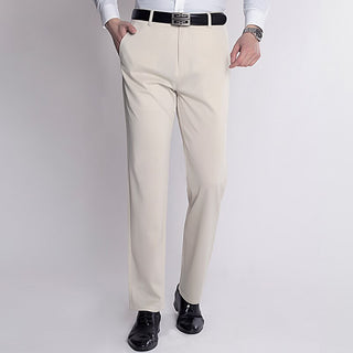 Buy thin-elastic-beige Elastic Work Pants