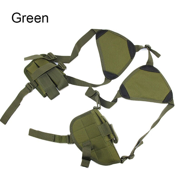 Tactical Universal Concealed Shoulder Holster for Glock 17 Beretta M92 Airsoft Pistol Hidden Holster Adjust With Magazine Pouch