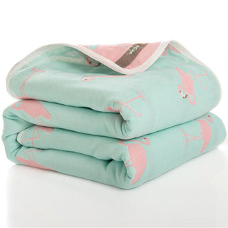 Buy green-bird Six-Layer Gauze Bath Towel for Children Baby Blankets(size 80*80)