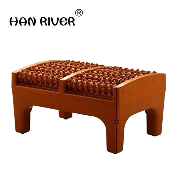 Domestic Foot Massager Foot Acupuncture Point Massage Cushion Plastic Wooden Roller Foot Massager a Foot Stool