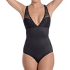 Lingerie Look Full Bodysuit Shaper With Beautiful Lace Details Black