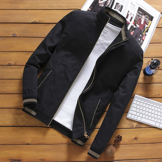 Buy thin-black Fleece Jackets Mens Plus Size Casual Jacket