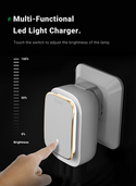 4 ports travel usb charger with LED Lamp for Iphone Samsung