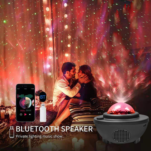LED Bluetooth Speaker Night Light Galaxy Starry Night Lamp