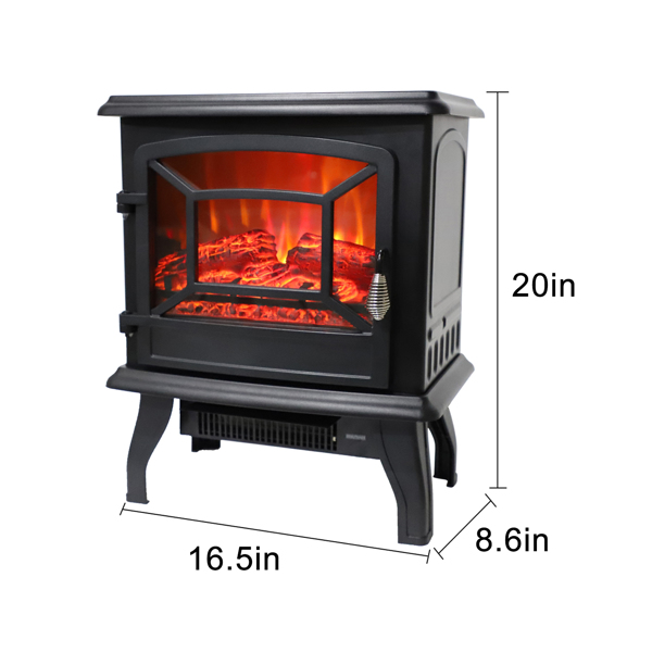 17 inch 1400w Electric Freestanding Fireplace