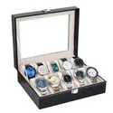 10 Compartments High-grade Leather Watch Collection Storage Box