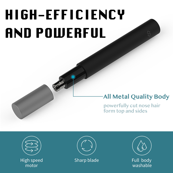 Waterproof Painless Ear and Nose Hair Trimmer for Men and Women