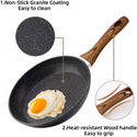 20cm Egg Frying Pan Non Stick Induction Wok for Steak Bacon