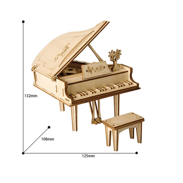 Piano Toys 3D Wooden Puzzle for Children
