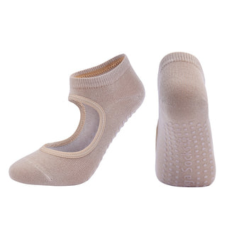 Buy 1-pair Hot Breathable Anti-Friction Women Yoga Socks Silicone Non Slip