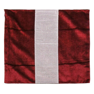Buy red 45X45cm Luxury Velvet Fabric Diamond Pillow Cover