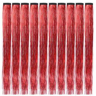 Buy ombre 10Pack Sparkle Tinsel Clip on in Hair Extensions