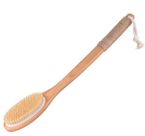 TREESMILE Exfoliating Wooden Body Massage Shower Brush Natural Bristle Bath Brush SPA Woman Man Skin Care Dry Body Brush D40