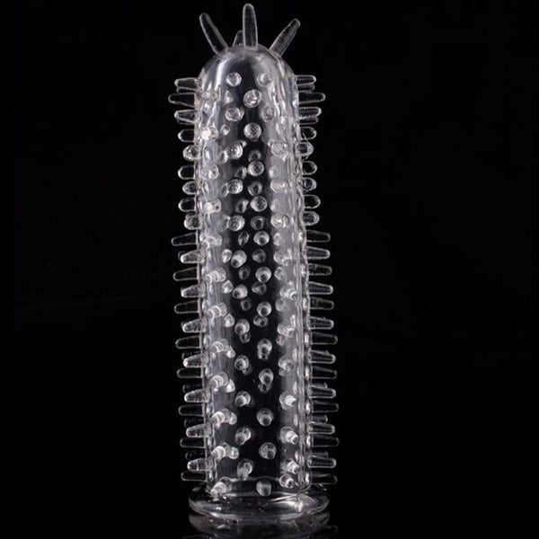 Candiway Delay Erection Cock Ring Vibrator Sleeve Full Cover Penis Reusable Impotence Extensions Dildo G-Spot Porn Sex Toys Men