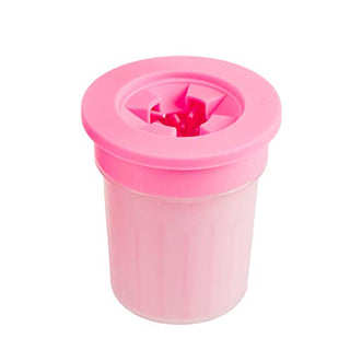 Buy pink4 Pet Dog Foot Cleaning Cup Paw Brush Clean Tool Washing Washer Outdoors Dog Foot Cleaner Feet Washer Portable Pet Foot Wash Tool