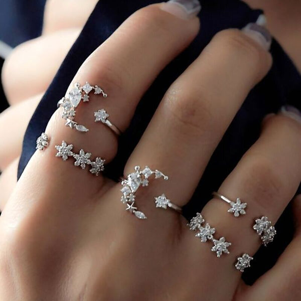 Rings Set Bohemian Ring Fashion Jewelry