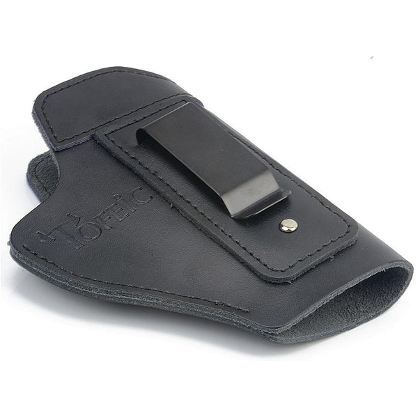 Leather IWB Concealed Carry Gun Holster for Glock 17 19 22 23 43 Sig Sauer P226 P229 Ruger Beretta 92 M92 S&w Pistols Clip Case