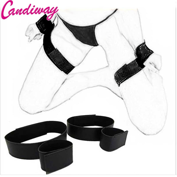 Bondage Handcuff Wrist & Ankle Cuffs Kit Intimate Contact Adjustable Sexual Assistance Restraints Kit for Couples Sex Flirt Toy