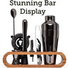 10-Piece Bar Tool Set With Stylish Bamboo Stand