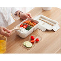 850ml Wheat Straw Lunch Box Healthy Material Bento Boxes