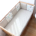 Nordic Thick Soft Bumpers in the Crib for Baby Room  6 Pcs Set