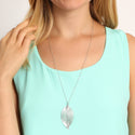Hdn1513 - Filigree Leaf Necklace