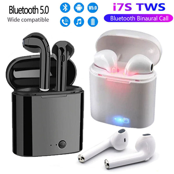 i7s TWS Wireless Earphones fone Bluetooth 5.0 Charging Stereo Sport
