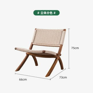 Buy color ins folding chair is very simple chair balcony recliner rattan lazy