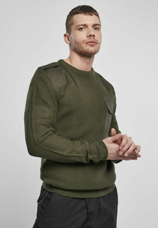 Buy olive Brandit Military Sweater