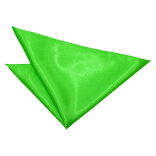 Plain Satin Handkerchief - Apple Green