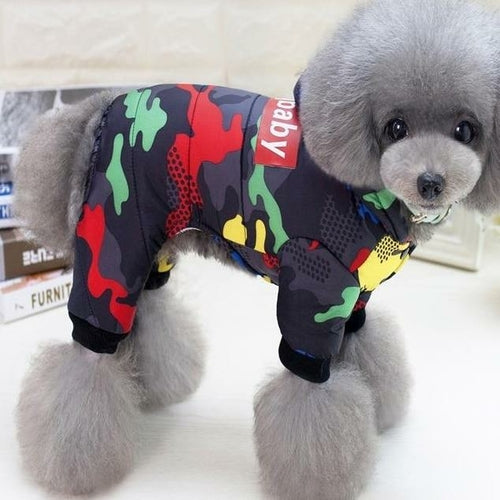 Pet Dog Clothes Winter Warm Dog Windproof Coat Thicken Pet Clothing