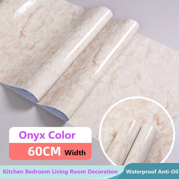 3M/5M/10M Kitchen Marble Contact Paper