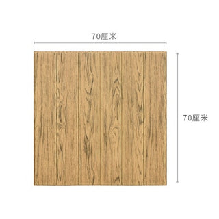 Buy as-shown-8 3D Wood Grain Wall Sticker